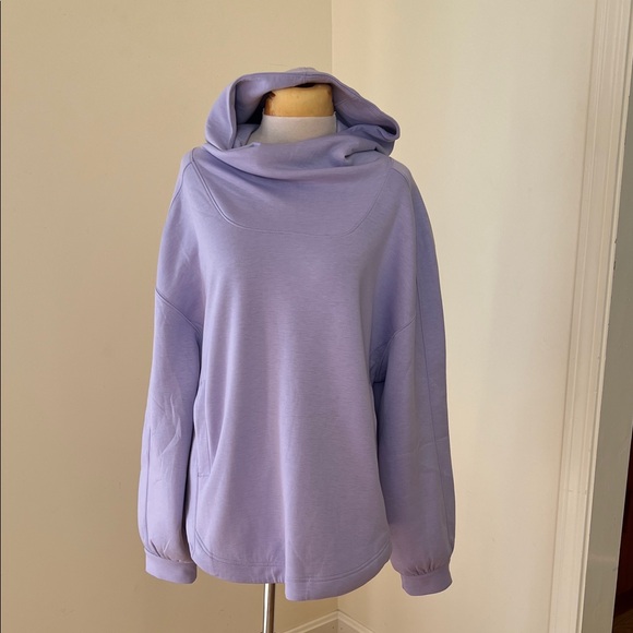 NWOT! Free People movement pick up the pace Hooded Sweatshirt in lavender frost.